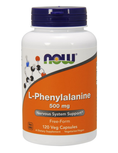 L-Phenylalanine, 500mg - 120 vcaps | NOW Foods