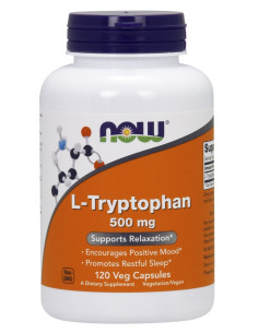 L-Tryptophan, 500mg - 120 vcaps | NOW Foods