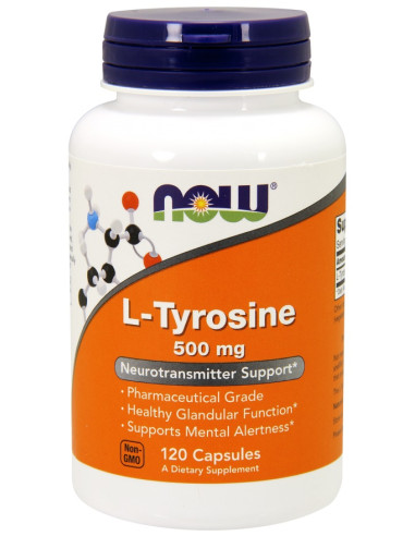 L-Tyrosine, 500mg - 120 caps | NOW Foods