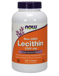 Lecithin, 1200mg Non-GMO - 200 softgels | NOW Foods