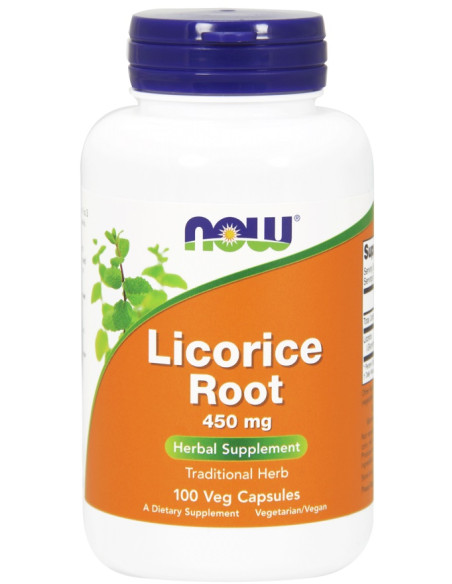 Licorice Root, 450mg - 100 vcaps | NOW Foods