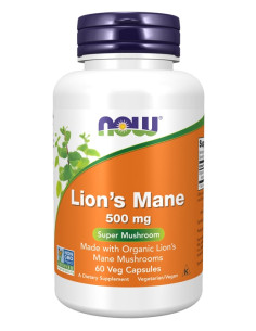 Lion's Mane, 500mg - 60 vcaps | NOW Foods