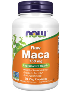 Maca 6:1 Concentrate, 750mg RAW - 90 vcaps | NOW Foods