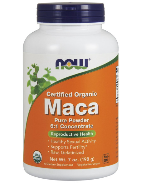 Maca 6:1 Concentrate, Pure Powder - 198g | NOW Foods