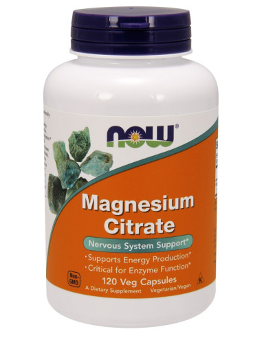 Magnesium Citrate, 400mg - 120 vcaps | NOW Foods