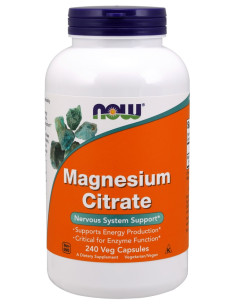 Magnesium Citrate, 400mg - 240 vcaps | NOW Foods