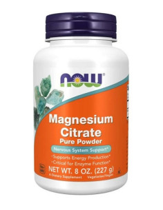 Magnesium Citrate, Pure Powder - 227g | NOW Foods