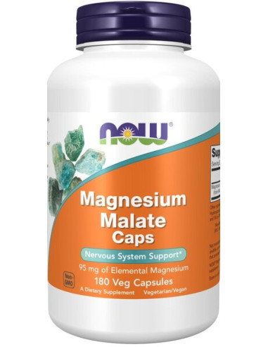 Magnesium Malate Caps - 180 vcaps | NOW Foods