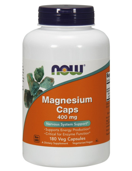 Magnesium, 400mg - 180 vcaps | NOW Foods