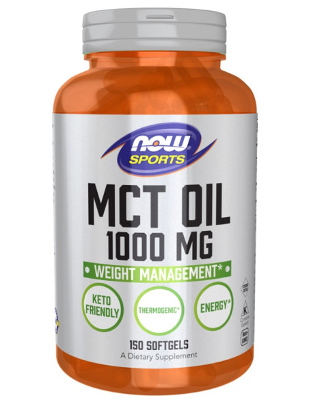 MCT Oil, 1000mg - 150 softgels | NOW Foods