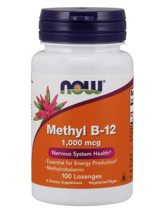 Methyl B-12, 1000mcg - 100 lozenges | NOW Foods