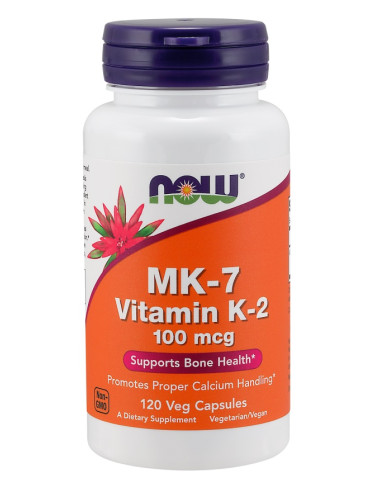MK-7 Vitamin K-2, 100mcg - 120 vcaps | NOW Foods