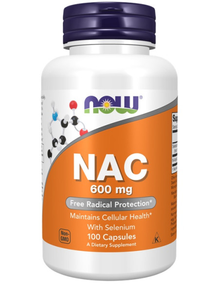 NAC with Selenium, 600mg - 100 caps | NOW Foods