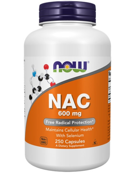 NAC with Selenium, 600mg - 250 caps | NOW Foods