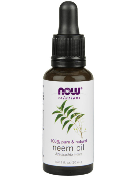 Neem Oil, 100% Pure - 30 ml. | NOW Foods