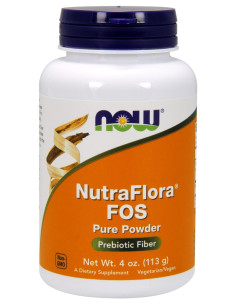NutraFlora FOS, Pure Powder - 113g | NOW Foods