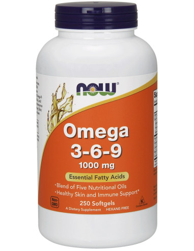 Omega 3-6-9, 1000mg - 250 softgels | NOW Foods
