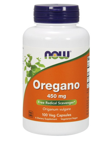 Oregano, 450mg - 100 vcaps | NOW Foods