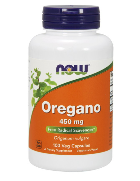 Oregano, 450mg - 100 vcaps | NOW Foods