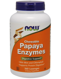 Papaya Enzyme, Chewable - 360 lozenges | NOW Foods