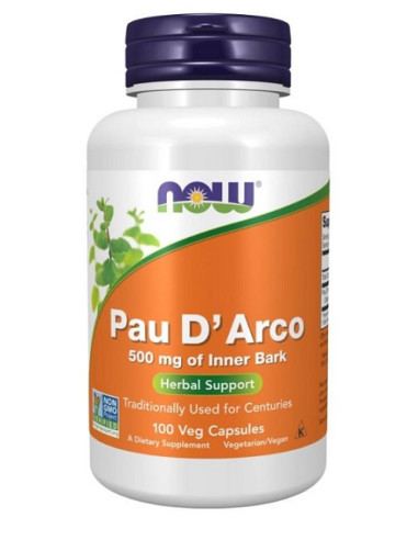 Pau D'Arco, 500mg - 100 vcaps | NOW Foods