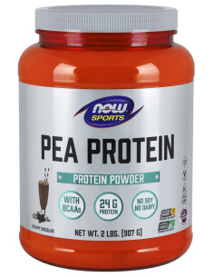 Pea Protein, Dutch Chocolate - 907g | NOW Foods