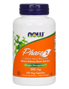 Phase 2 - White Kidney Bean Extract, 500mg - 120 vcaps |...