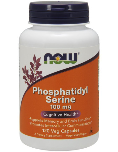 Phosphatidyl Serine, 100mg - 120 vcaps | NOW Foods