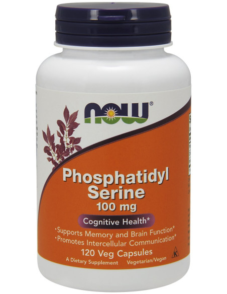 Phosphatidyl Serine, 100mg - 120 vcaps | NOW Foods