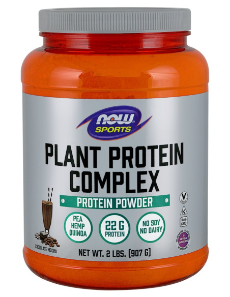 Plant Protein Complex, Chocolate Mocha - 907g | NOW Foods