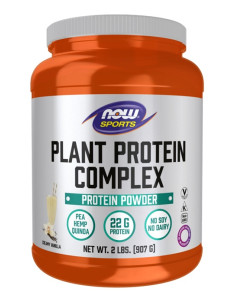 Plant Protein Complex, Creamy Vanilla - 907g | NOW Foods