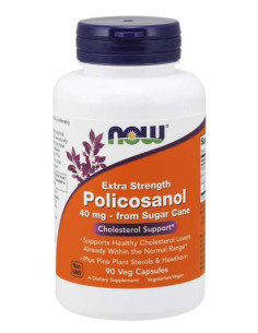 Policosanol, 40mg Extra Strength - 90 vcaps | NOW Foods