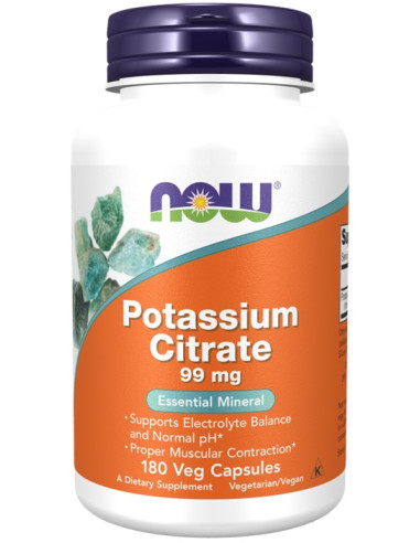 Potassium Citrate, 99mg - 180 vcaps | NOW Foods