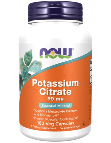 Potassium Citrate, 99mg - 180 vcaps | NOW Foods