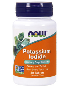 Potassium Iodide, 30mg - 60 tabs | NOW Foods