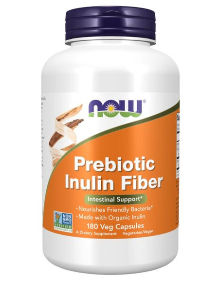 Prebiotic Inulin Fiber - 180 vcaps | NOW Foods