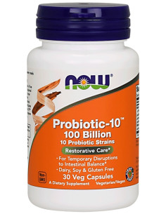 Probiotic-10, 100 Billion - 30 vcaps | NOW Foods
