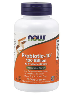 Probiotic-10, 100 Billion - 60 vcaps | NOW Foods