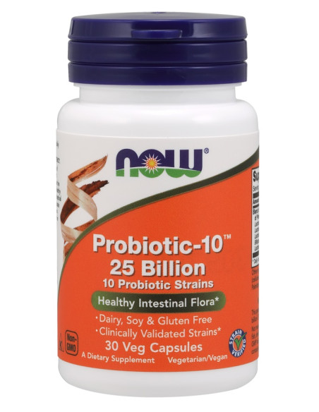 Probiotic-10, 25 Billion - 30 vcaps | NOW Foods
