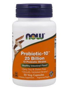 Probiotic-10, 25 Billion - 50 vcaps | NOW Foods