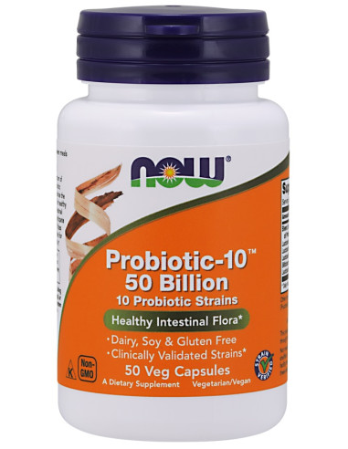 Probiotic-10, 50 Billion - 50 vcaps | NOW Foods