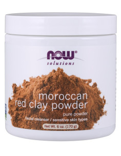 Red Clay Powder Moroccan - 170g | NOW Foods