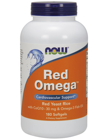 Red Omega (Red Yeast Rice) - 180 softgels | NOW...