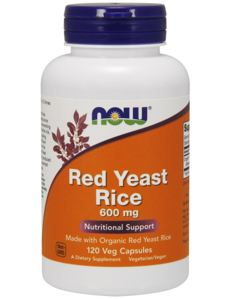 Red Yeast Rice, 600mg - 120 vcaps | NOW Foods