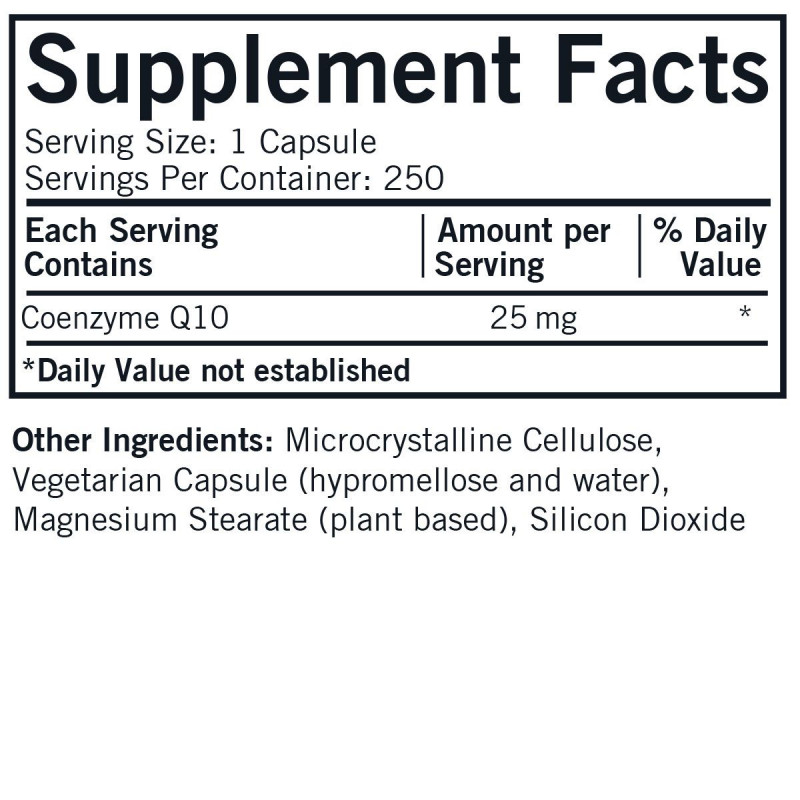 Coenzyme Q10 25 mg Capsules - Hypo - 250...