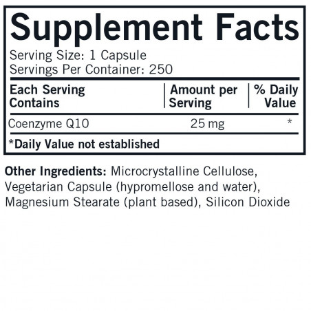 Coenzyme Q10 25 mg Capsules - Hypo - 250 Capsules | Kirkman Labs