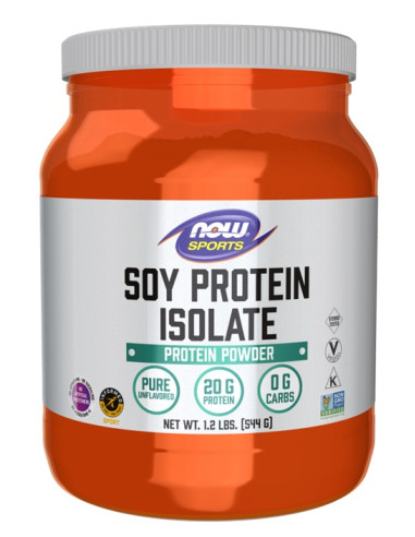 Soy Protein Isolate, Unflavored - 544g | NOW Foods