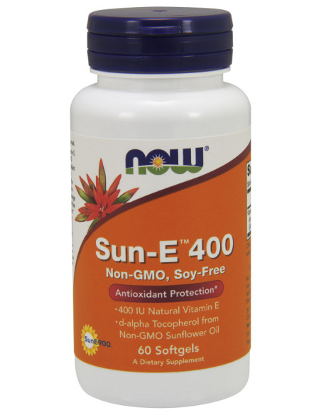 Sun-E, 400 IU - 60 softgels | NOW Foods