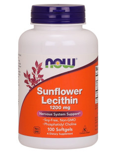 Sunflower Lecithin, 1200mg - 100 softgels | NOW Foods