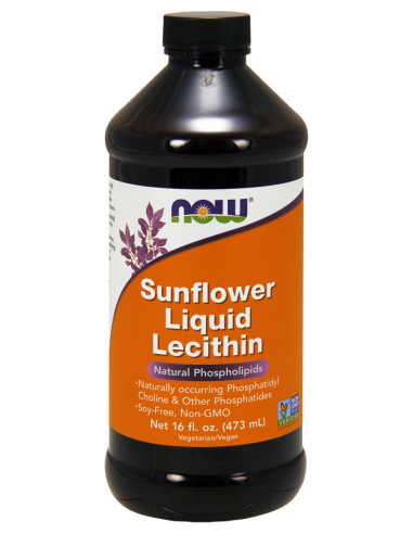 Sunflower Lecithin, Liquid - 473 ml. | NOW Foods